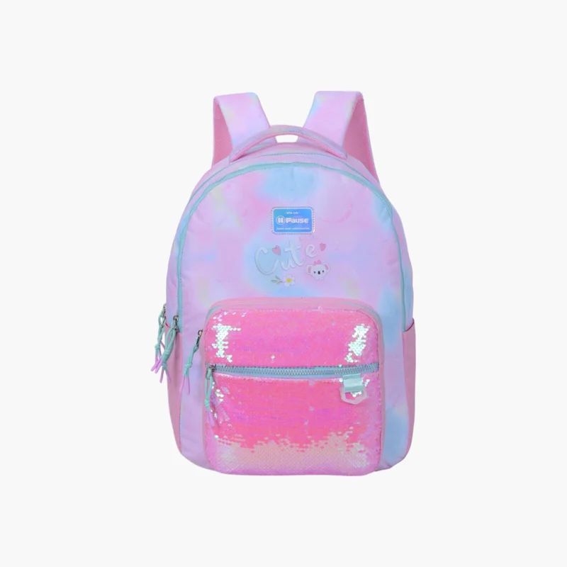 PAUSE Printed Backpack with Adjustable Shoulder Straps - 12x21 cms